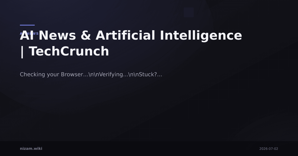 AI News & Artificial Intelligence | TechCrunch
