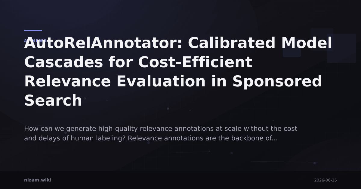 AutoRelAnnotator: Calibrated Model Cascades for Cost-Efficient Relevance Evaluation in Sponsored Search
