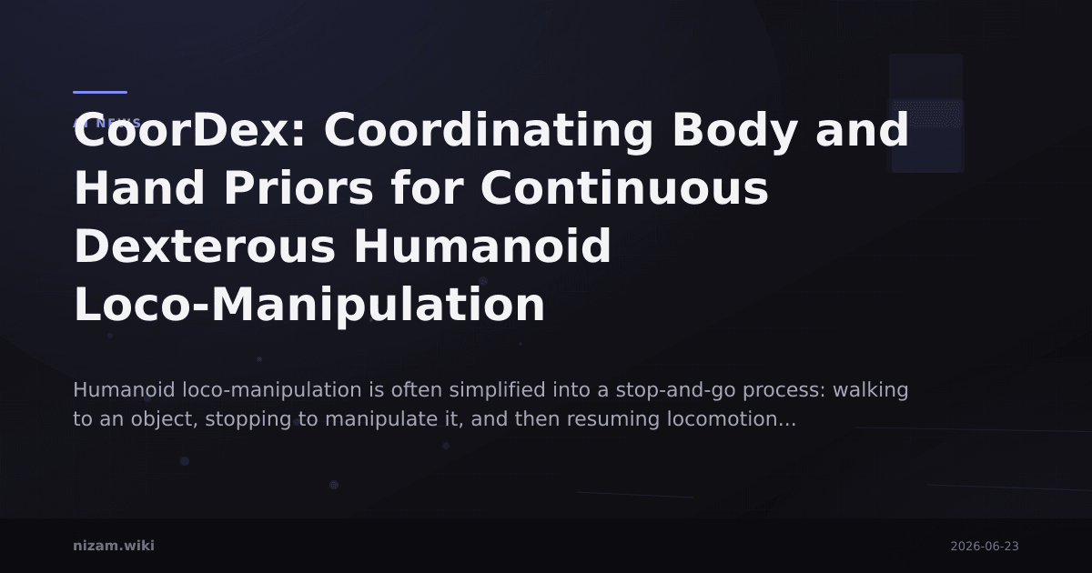CoorDex: Coordinating Body and Hand Priors for Continuous Dexterous Humanoid Loco-Manipulation