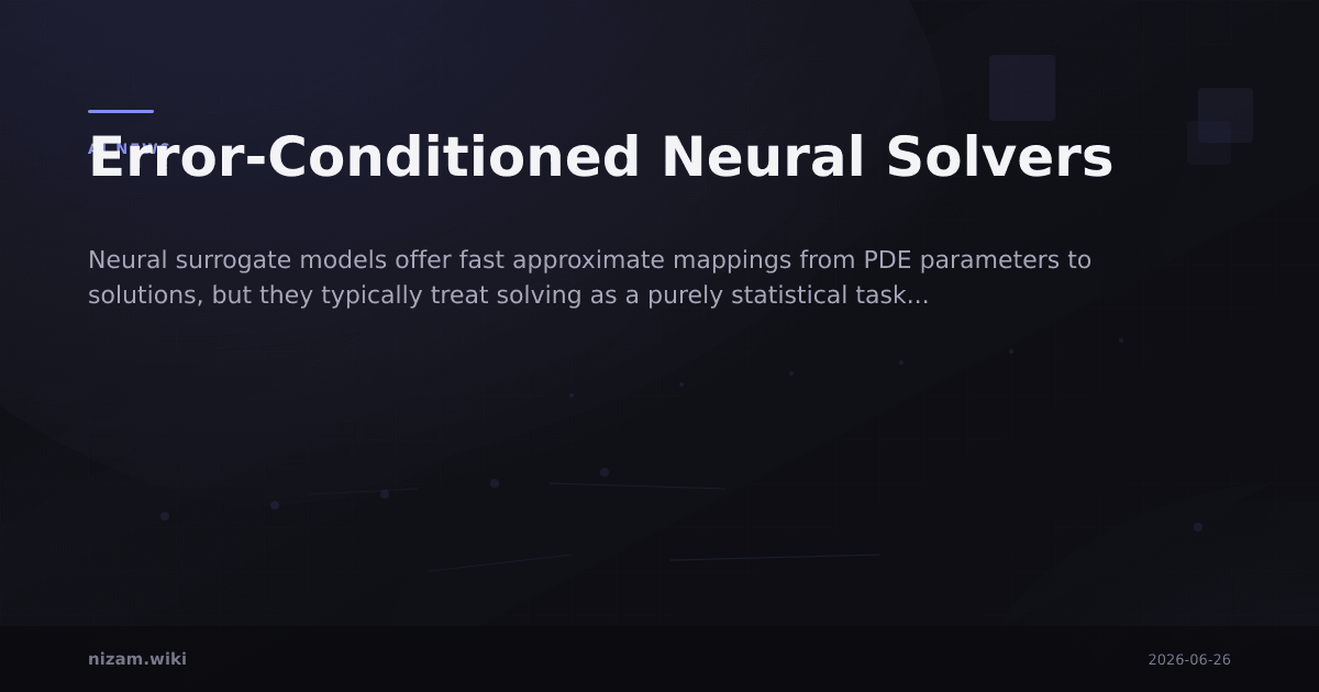 Error-Conditioned Neural Solvers