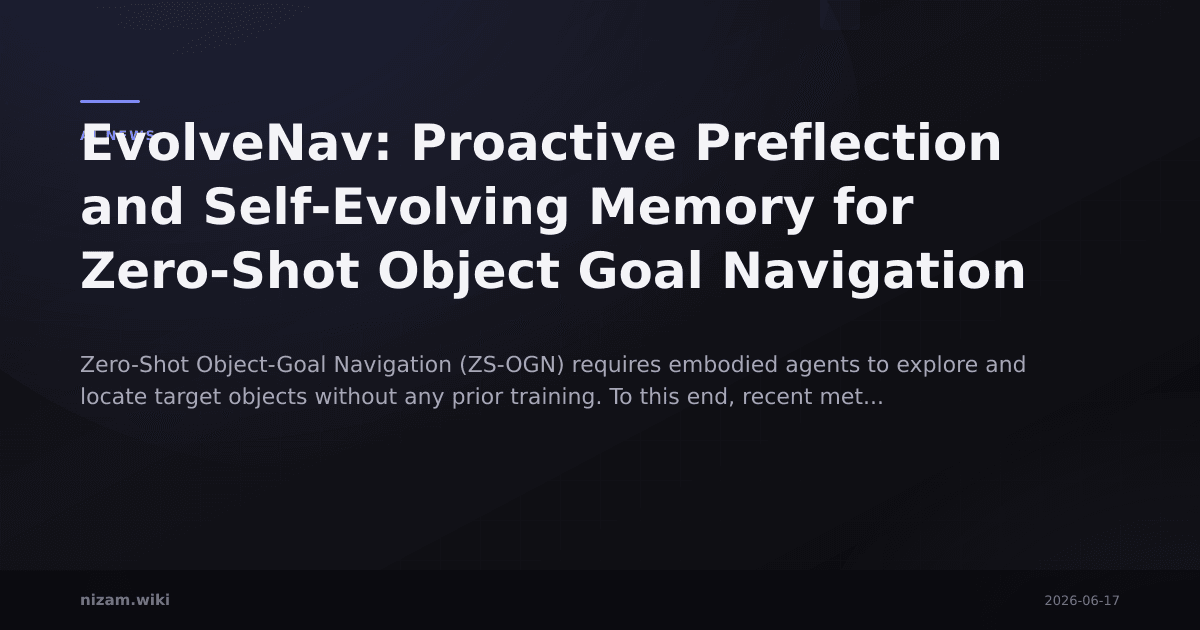 EvolveNav: Proactive Preflection and Self-Evolving Memory for Zero-Shot Object Goal Navigation