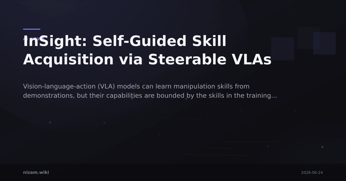 InSight: Self-Guided Skill Acquisition via Steerable VLAs