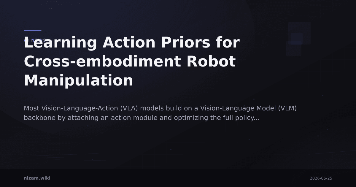Learning Action Priors for Cross-embodiment Robot Manipulation