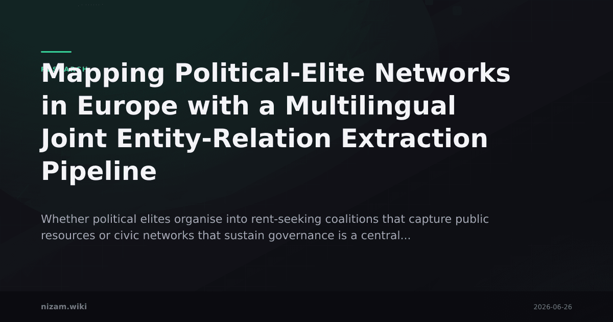 Mapping Political-Elite Networks in Europe with a Multilingual Joint Entity-Relation Extraction Pipeline